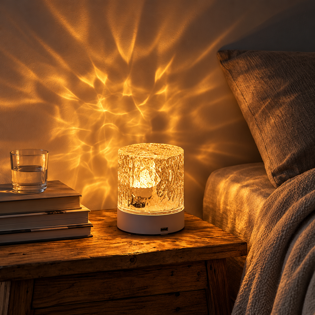 Water Ripple Night Light with Remote, 16 Colours | Mistglow Home