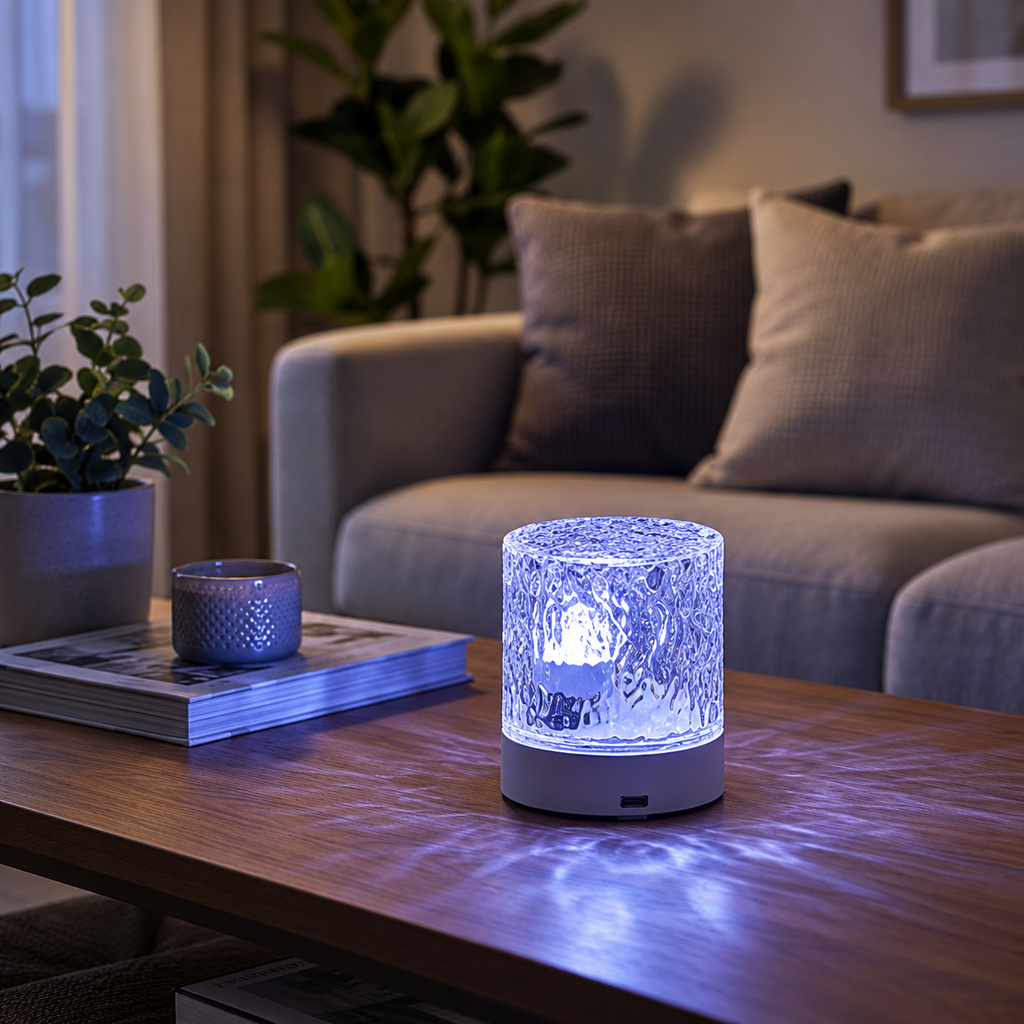 Mistglow Water Ripple Night Light with Remote