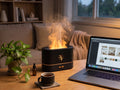 Mistglow flame effect aroma diffuser with glowing mist